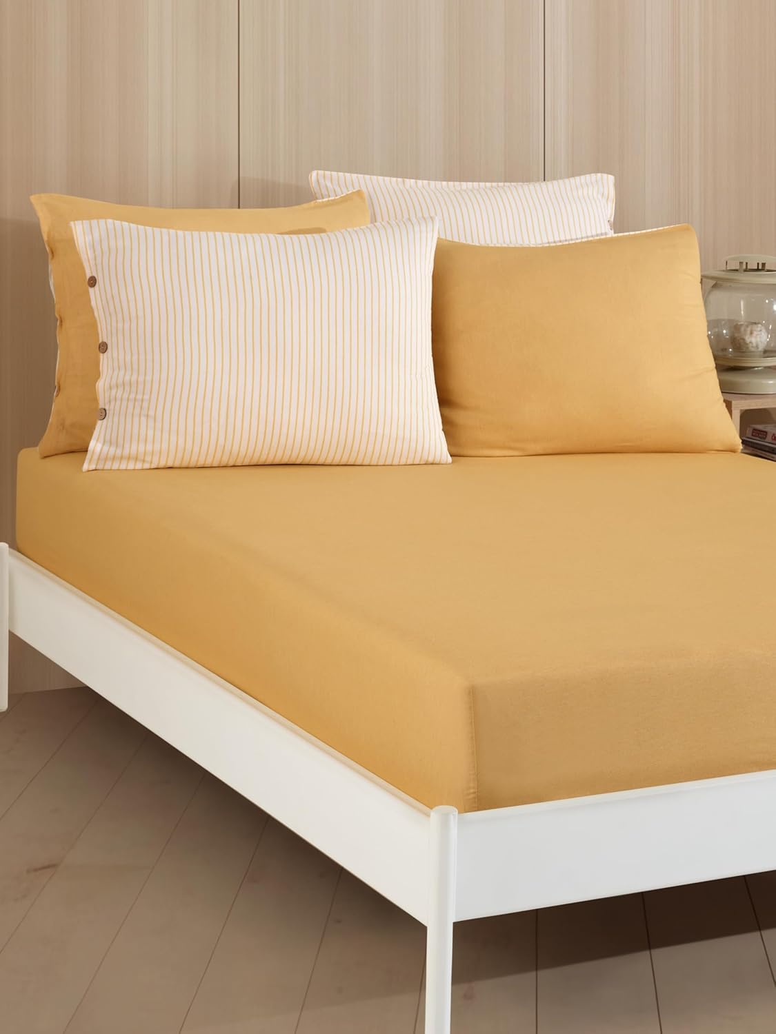 Lastikli Çarşaf Seti Çift Kişilik 160x200 cm – Tek Kişilik 100x200 cm Seçenekli – Yumuşak Dokulu Çarşaf + Yastık Kılıfları – Günlük Kullanıma Uygun (Mor, Çift Kişilik)