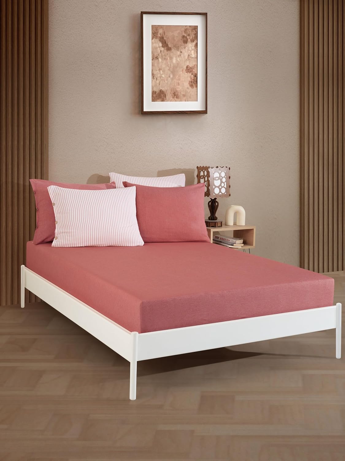 Lastikli Çarşaf Seti Çift Kişilik 160x200 cm – Tek Kişilik 100x200 cm Seçenekli – Yumuşak Dokulu Çarşaf + Yastık Kılıfları – Günlük Kullanıma Uygun (Mor, Çift Kişilik)